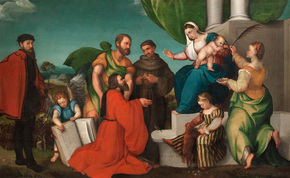 Madonna con il Bambino tra i Santi Matteo, Francesco, Lucia, il podestà Matteo Soranzo, la figlia Lucia e il fratello Francesco