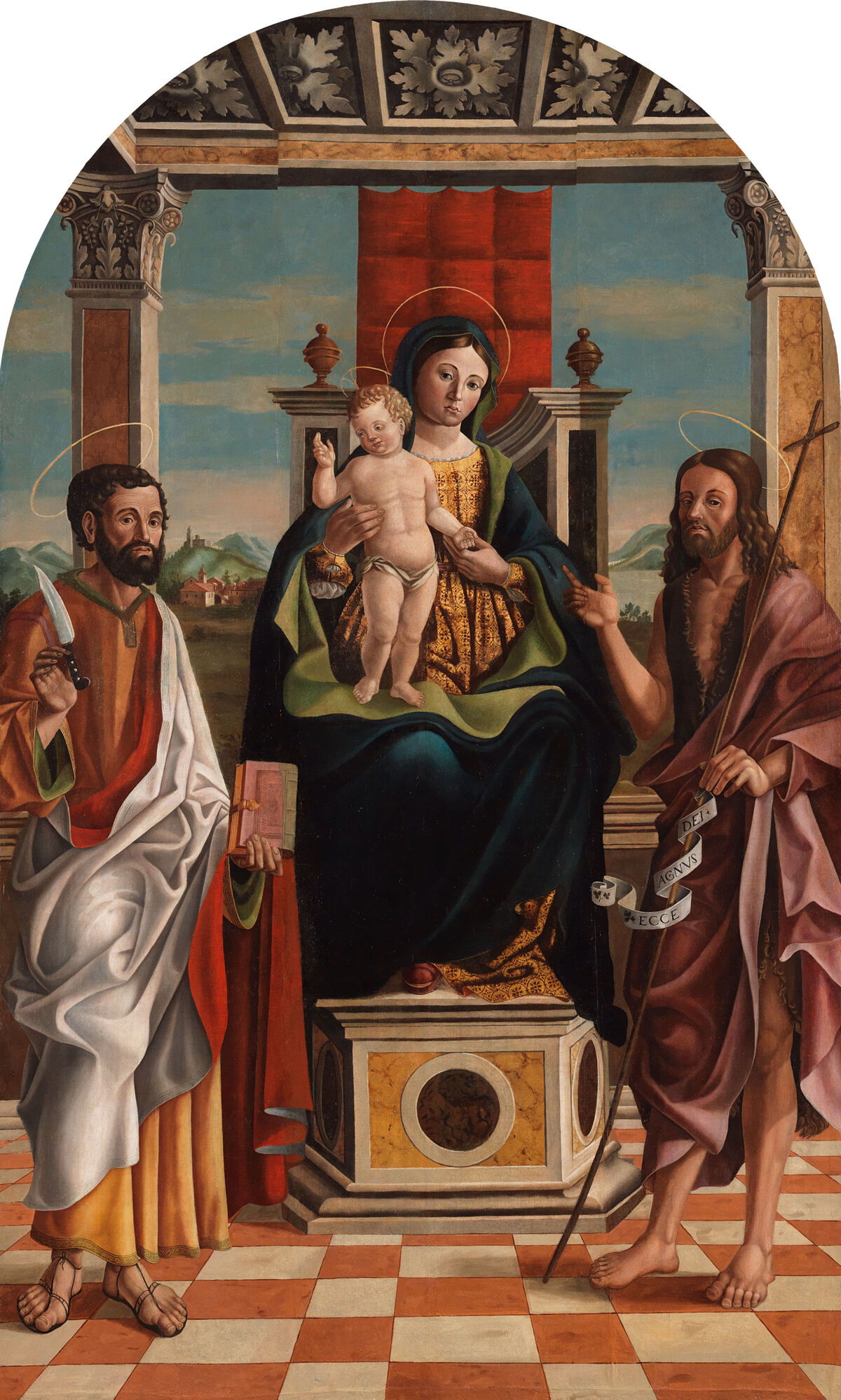 Madonna con il bambino in trono tra i Santi Giovanni Battista e Bartolomeo